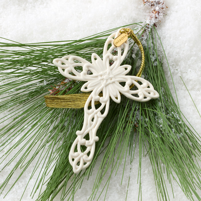 2026 Snow Fantasies Cross Ornament