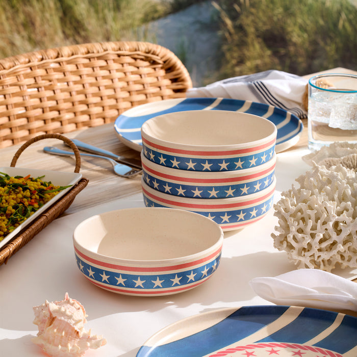 24 Seven Melamine Aweigh We Go 18-Piece Dinnerware Set