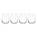 5 O'Clock Stemless Wine Glasses, Set of 4