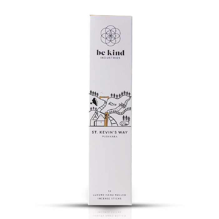 pack of Be Kind St. Kevin's Way Pushkara Hand Rolled Incense Sticks
