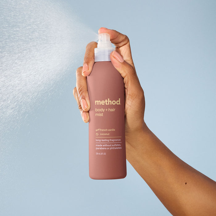 body + hair mist - french vanille + coconut, 8 fl oz