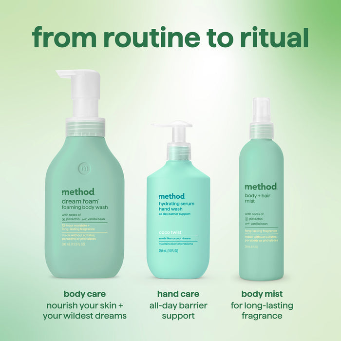 body + hair mist - pistachio + vanilla, 8 fl oz