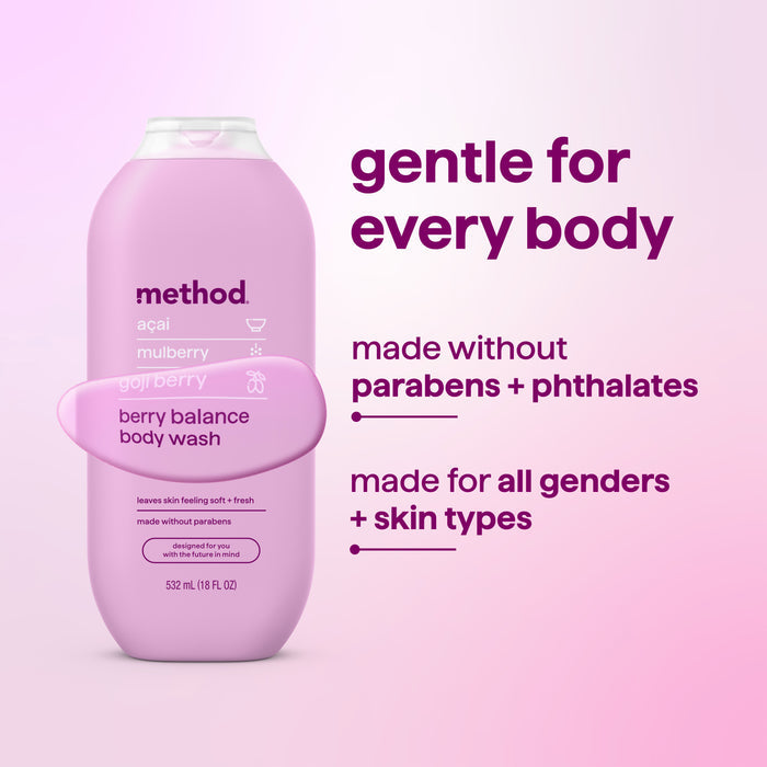 body wash - berry balance, 18 fl oz