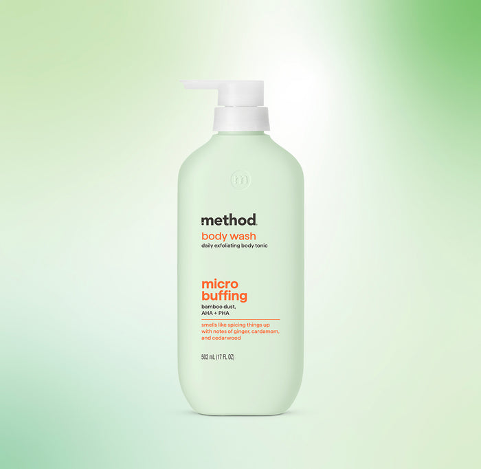 body wash tonic - micro buffing, bamboo dust , AHA + PHA, 17 fl oz