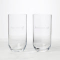 Bottoms Up & Top Me Off Highball Glasses, Set of 2