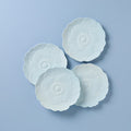 Butterfly Meadow Floral Blue Accent Plates, Set of 4