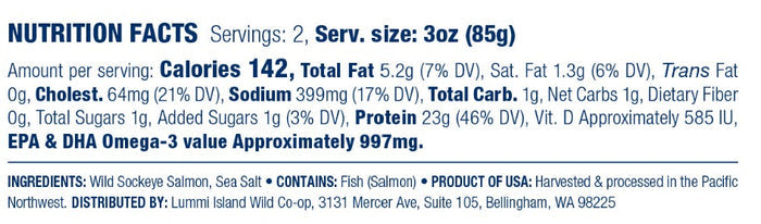 Canned Wild Sockeye Salmon