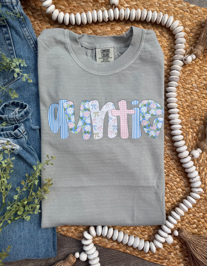 Coquette Auntie Sandstone Comfort Colors Tee
