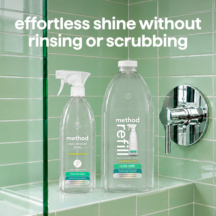 daily shower spray refill - eucalyptus mint, 68 fl oz