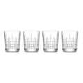 Deklan Crystal Double Old-Fashioned Glasses, Set of 4
