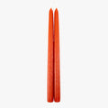 Dripless Vermillion 12" Taper Candles, Set of 2