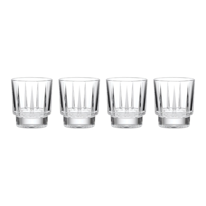 Estate Crystal Double Old-Fashioned Glasses, Set of 4