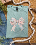 Faux Quilted Bow Tee