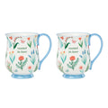 First Blooms Blue Mugs, Set of 2