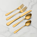Flight Gold Satin 20-Piece Flatware Set
