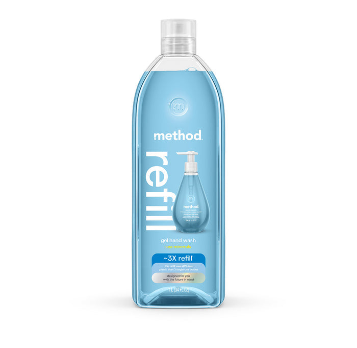 gel hand wash refill - sea minerals, 34 fl oz 1