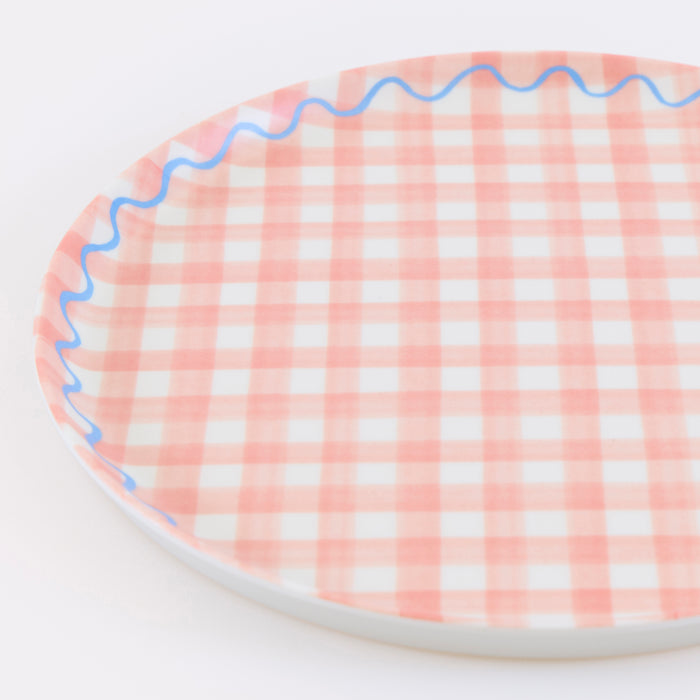 Gingham Reusable Small Plates