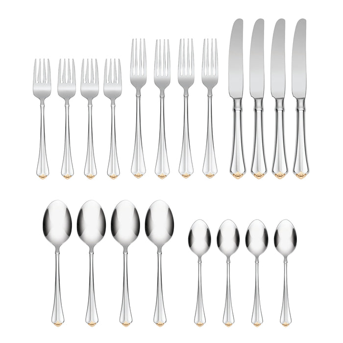 Golden Juilliard 20-Piece Flatware Set