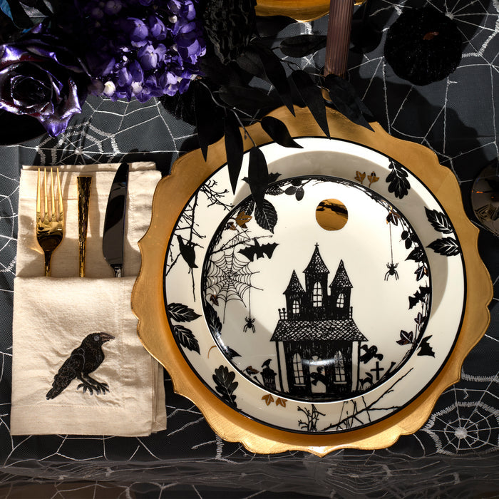 Haunted Halloween Dinner Plates, Set of 4