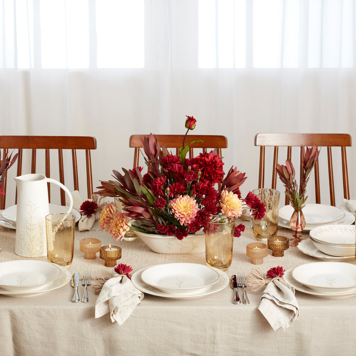 Homespun Amber Tall Tumbler - Set Of 4