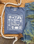 I'd Rather Be Thrifting Blue Jean Comfort Colors Tee