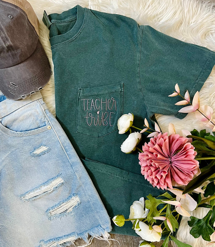 Teacher Tribe Pocket Tee