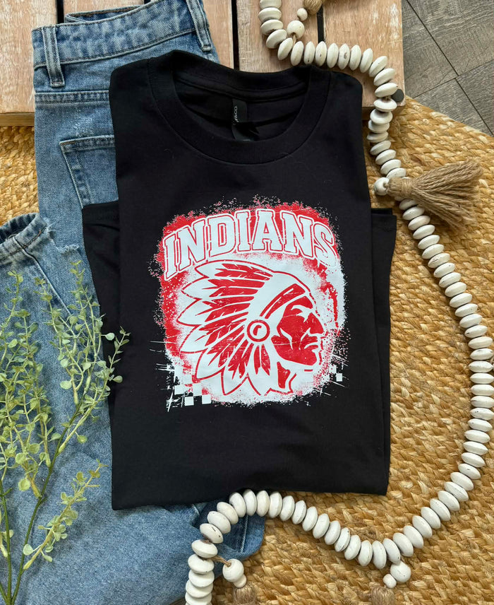 Indians Black Tee - Adult & Youth Sizes