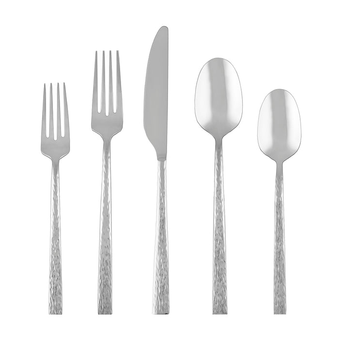 Inspire Hammered 20-Piece Flatware Set