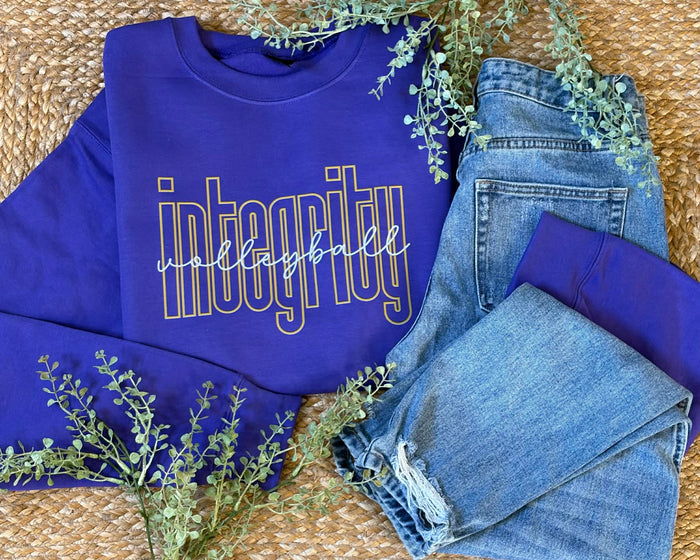 Integrity Purple Crewneck