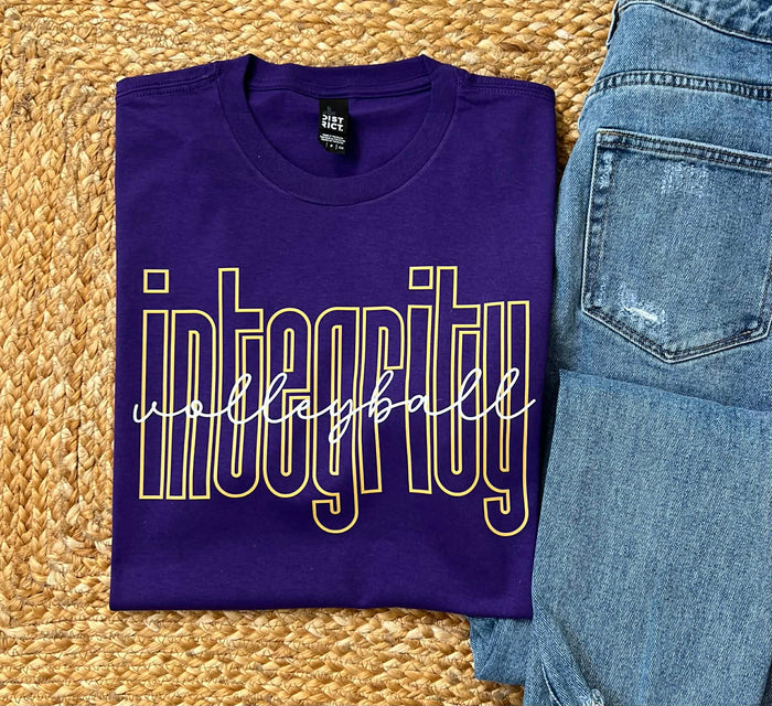 Integrity Volleyball Dark Purple Tee - Adult & Youth Sizes