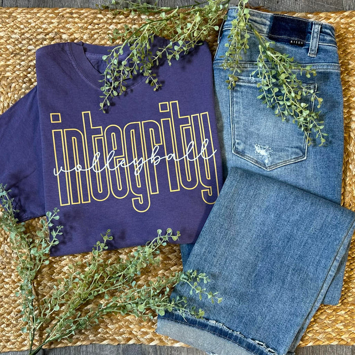 Integrity Volleyball Grape Comfort Colors Tee