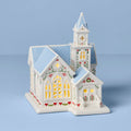 Lenox Holiday Village Lit Christmas Church Figurine