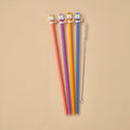 Lenox Spice Village House Caps & Straws, Set of 4