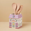 Lenox Spice Village Utensil Crock with Wood Utensils