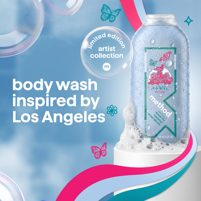 limited edition body wash, artist collection, los angeles