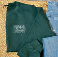 Medical Assistant Chest Dark Green Crewneck