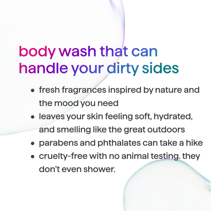 men's body wash - moss + meadow, 18 fl oz