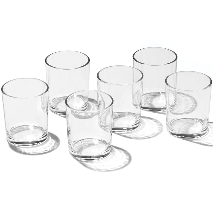 Merry & Bright Stackable Clear Tall Glasses, Set of 6