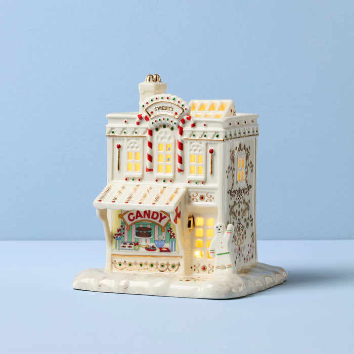 Mistletoe Park Candy Shoppe Lit Figurine
