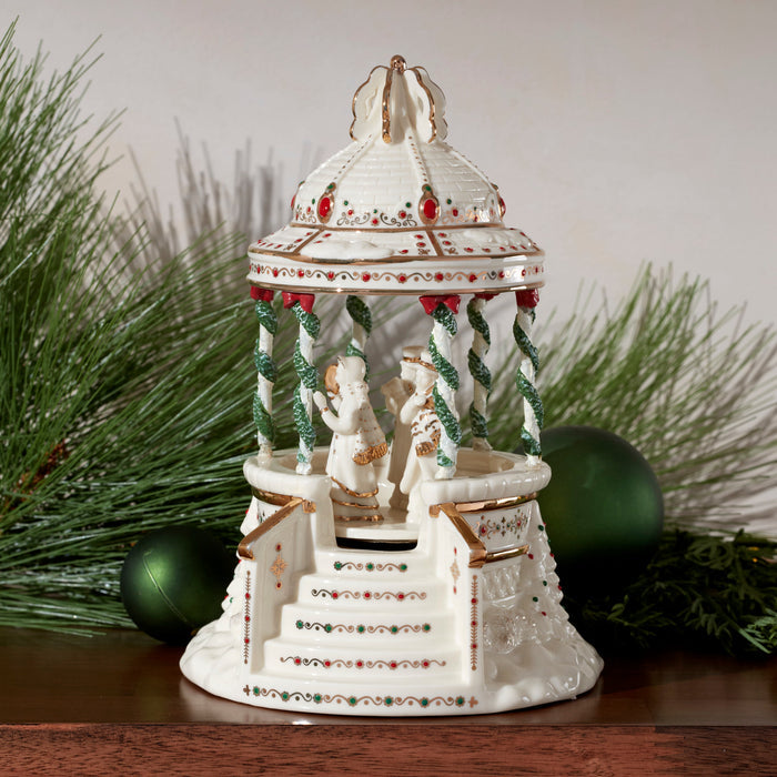 Mistletoe Park Musical Gazebo Bandstand Figurine