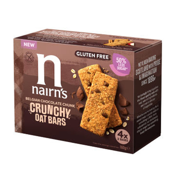 Nairn's Belgian Chocolate Chunk Crunchy Oat Bars