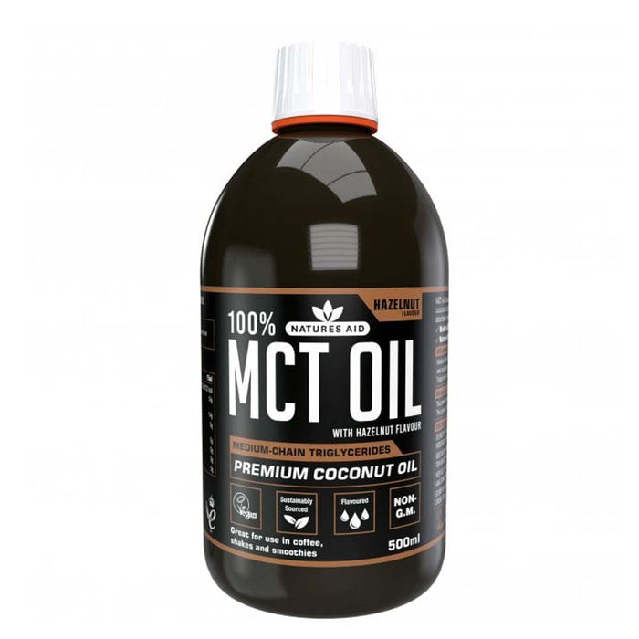 Nature's Aid 100% MCT Oil Hazelnut - Evergreen Healthfoods