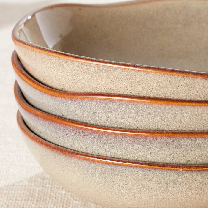 Organic Shades Oatmeal Pasta Bowls, Set of 4