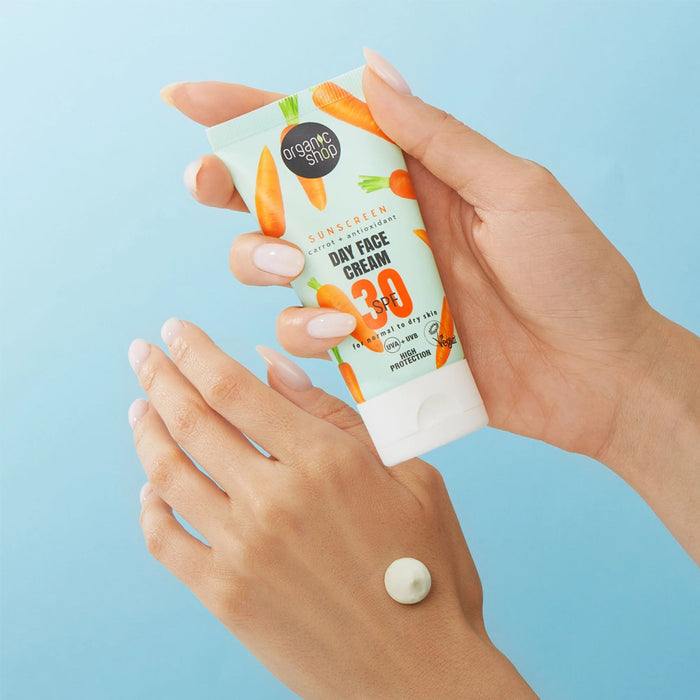 Organic Shop Sunscreen Day Face Cream SPF30 Normal to Dry Skin