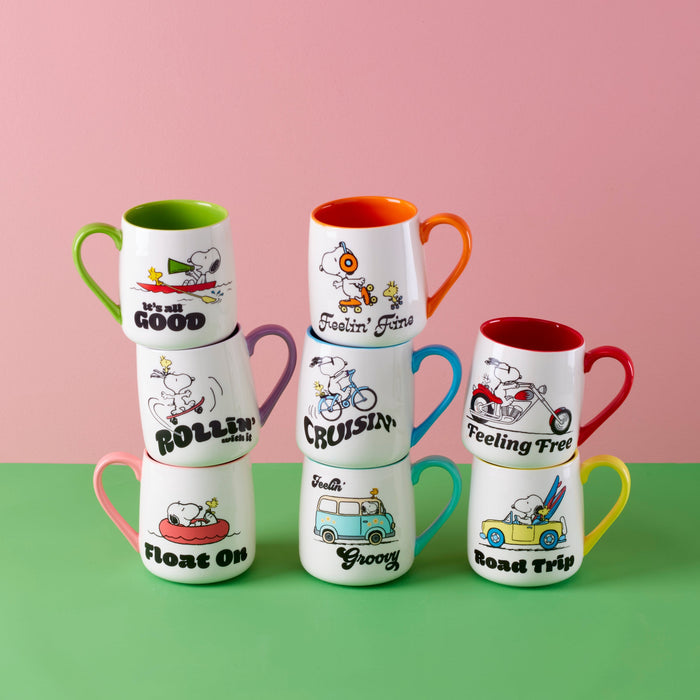 Peanuts Mugs Groovy-Feeling Free, Set of 2