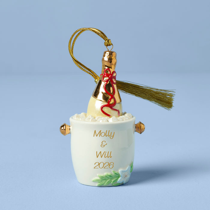Personalized Champagne Bucket Ornament
