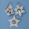 Pierced Gem Ornaments, Set of 3