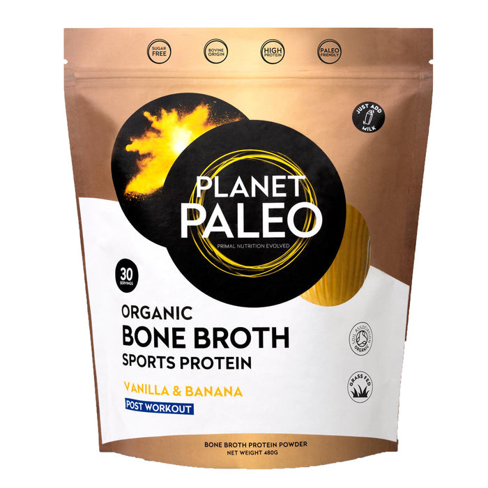 Planet Paleo Organic Bone Broth Vanilla and Banana