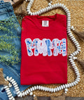 Red White Blue Mama Red Comfort Colors Tee
