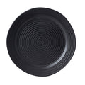 Ridge Black Dinner Plate